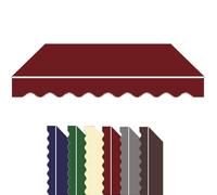ZYXQQJ Tissu De Remplacement pour Auvent De Terrasse 250×200 300×250 350×300 500×300cm Toile De Rechange Store Banne Auvent De Fenêtre(Burgundy,13x6.5ft/400x200cm)