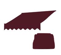 ZYXQQJ Tissu De Remplacement pour Auvent Tissu De Rechange pour Store Banne Extérieur Anti-UV Parasol 3×2m 3×2.5m 3.5×3m 4×2.5m 5×3m(Burgundy,11.5x10ft/350x300cm)