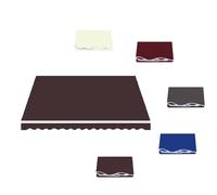ZYXQQJ Tissu De Remplacement pour Auvent Toile De Rechange Store Banne 350×300cm 350×250cm Toile D'auvent Store Banne avec Volants(Coffee,250x200cm/8.2x6.5ft)