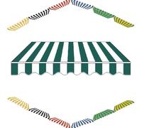 ZYXQQJ Toile De Remplacement pour Store Banne Manuel 250 300 350 400 500 550cm Tissu De Rechange for Auvent De Terrasse Rétractable(Stripe 4,12x10ft/360x300cm)