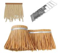 ZYXQQJ Toit En Chaume Artificielle Rouleau Toit De Paille 0.5x1-10m Tuile De Chaume De Simulation Fausse Paille Pour Tiki Bar Jardin Gazebos Hawaii(Straw yellow,8m/26.2ft)