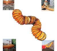 ZYXQQJ Tuyau D'Evacuation Flexible 1.5m 2m 3m 5m Conduit d'air en PVC for Ventilateur D'extraction Diamètre 150 250 300 400 500mm Gaine Ventilation(Orange,5m-18in)