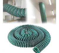ZYXQQJ Tuyau D'Évacuation Flexible Conduit De Ventilation 75 80 90 100 120 125 130 150 160 180 200 220 250 260 280 300mm Tuyau Pliable pour Atelier Garage(2m,160mm-6 1/4")