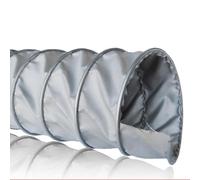 ZYXQQJ Tuyau D'Evacuation Flexible Tuyau De Ventilation en Fibre De Verre 80 125 130 150 160 180 200mm Gaine De Ventilation pour Extracteur d'air(L 2m(6ft),220mm(8 3/5"))