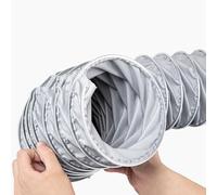 ZYXQQJ Tuyau Flexible en Fibre De Verre Tuyau D'évacuation d'air Résistant À La Chaleur Conduit d'air Flexible pour Ventilation(L 1m(3.3ft),450mm(17 3/4"))