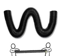 ZYXQQJ Tuyau Ventilation en Aluminium 150 200 250 300 350 400 450mm Gaine De Ventilation Flexible Conduit D'Evacuation pour Sèche-Linge Extracteur Aérateur d'air(L 10m(32.8ft),250mm(10"))