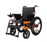 ZYXUXSJ Fauteuil Roulant Électrique Léger,Fauteuil Roulant Électrique Portable,Fauteuil Roulant Électrique Pliable,Largeur du Siège 50 Cm, Capacité De Poids 130 Kg,avec Batterie Li-ION 24V 20Ah,d'or