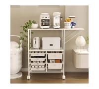 ZYYANSHOP Meuble de Rangement Bureau Armoire de Rangement fichiers, étagère Cuisine for Micro-Ondes, Support for cafetière, Chariot