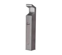 ZYYANSHOP Poubelle cendrier Cendrier mural étanche à la pluie for fumeurs en extérieur, pilier cendres acier inoxydable
