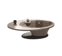 ZYYANSHOP Table Basse Table Basse Ovale Minimaliste Moderne for Salon, Design créatif, Table à thé Peu encombrante for Petits Appartements(130cm)