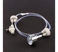Zyyini DIY Système CO2 pour Aquarium Plante, Testeur de Pression et Valve de Contrôle, Anself DIY Générateur de CO2 avec Testeur