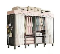 ZYYLIVR Garde-Robe Pliable avec Housse Tissu,Armoire De Rangement en Tissu Full Steel Frame,Penderie Rangement Vêtements avec Tringle,Grande Penderie Grande Capacité pour Chambre(170x75cm)