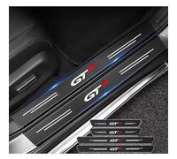 ZYYUUJ 4 Pièces Auto Plinthes pour Peugeot GT GTI gtline 508 5008 3008 208 2008 308 40cm/60cm,Fibre Carbone Protection Seuil Porte Voiture Protecteur PéDale Contre Rayures Etanches Pièces Détachées