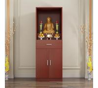 ZYZSY Armoire de méditation Bouddhiste, Table d'autel avec tiroir et Rangement, étagère pour Statue de Bouddha en Bois pour la décoration intérieure(Red,60 * 166cm/23.6 * 65.4in)