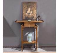 ZYZSY Armoire de méditation Bouddhiste, Table d'autel avec tiroir et Rangement, Table d'autel de Méditation, Motif Sculpté Chinois, pour Salon, Entrée ou Bureau(80 * 40 * 108cm/31.5 * 15.7 * 42.5in)