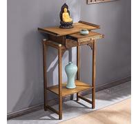ZYZSY Armoire de méditation Bouddhiste, Table d'autel avec tiroir et Rangement, Table d'autel de Méditation, Motif Sculpté Chinois, pour Salon, Entrée ou Bureau(66 * 40 * 108cm/26 * 15.7 * 42.5in)