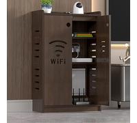 ZYZSY Armoire de Rangement pour routeur - Boîte de Rangement pour routeur, Prise d'alimentation par câble décodeur de Support, pour Salon, Bureau à Domicile(Brown,50 * 25 * 80cm/20 * 10 * 31in)