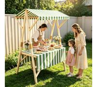 ZYZSY Chariot de Vente Portable avec auvent, Stand De Marché en Bois pour Marchés De Producteurs, Foires Artisanales, Vente De Rue, Magasins Éphémères(Green,150cm/59in)
