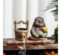 ZYZSY Cracheur D'étang, Gargouille Set, Fontaine À Eau Étang À Poissons Cascade Décorative, Décoration de Jardin pour étangs koï et Jardins Aquatiques(20 * 5 * 12cm/7.9 * 2 * 4.7in)