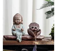 ZYZSY Cracheur D'étang, Gargouille Set, Fontaine À Eau Étang À Poissons Cascade Décorative, Décoration de Jardin pour étangs koï et Jardins Aquatiques(23 * 9 * 13.5cm/9 * 3.5 * 5.3in)