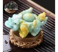 ZYZSY Cracheurs d'étang, Fontaines pour bassins d'animaux, Gargouille en polyrésine, Paysager Décorations D'Aquarium, pour Aquarium à Poissons Koi et Jardins Aquatiques(Jade)