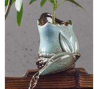 ZYZSY Cracheurs d'étang, Ornements D’Eau Qui Coule en Pot en Céramique, Paysager Décorations D'Aquarium, pour Fontaine extérieure ou étang, Mini étang