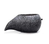 ZYZSY Cracheurs d'étang, Ornements D’Eau Qui Coule en Pot en Céramique, Sortie De Circulation De Fontaine, Sujet Cracheur pour Donner Vie à Votre Bassin de Jardin(Black,17 * 10 * 8cm/7 * 4 * 3in)