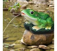 ZYZSY Figurine Grenouille gargouille, Cracheur D'étang, aménagement paysager d'eau à Circulation Automatique pour Bassin à carpes koï, pour Jardins Aquatiques