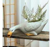 ZYZSY Fontaine de Jardin en Plein air, Gargouille de Canard en céramique, Comprend Un Tuyau, pour étangs de Jardin, terrasses et balcons, décoration Maritime(31.5 * 16.5 * 13cm/12.4 * 6.5 * 5.1in)