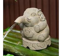 ZYZSY Fontaine de Jardin Unique - Décoration d'eau Naturelle, cracheurs d'étang pour Petits étangs, avec Pompe à Eau et Tuyau, pour Jardins Aquatiques(14.5 * 20 * 18cm/5.7 * 7.9 * 7in)