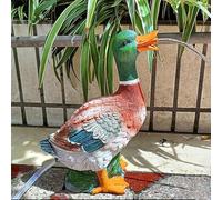 ZYZSY Fontaines pour bassins d'animaux, cracheurs d'étang pour Petits étangs, Gargouille de Canard avec Pompe, pour Donner Vie à Votre Bassin de Jardin(Green)