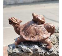 ZYZSY Fontaines pour bassins d'animaux, cracheurs d'étang pour Petits étangs, Gargouille en céramique, pour étangs de Jardin, terrasses et balcons, décoration Maritime(Brown)