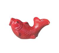ZYZSY Gargouille en céramique pour Mini étangs - Cracheur D'étang - Décoration de Balcon - Résistant aux intempéries - pour Embellir Et Espaces Extérieurs(Red)
