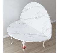 ZYZSY Grand Plateau De Table Rond Pliable Uniquement 100cm-150cm De Diamètre, Plateau De Table De Remplacement, sans Pieds Convient aux Restaurants familiaux(White2,100cm/39.5in)