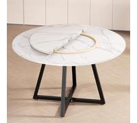 ZYZSY Grand Plateau De Table Rond Pliable Uniquement, Plateau de Table Pliable avec Plateau tournant à Deux Volets, Gain de Place, idéal pour Les Restaurants(150cm/59in)