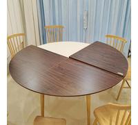 ZYZSY Grand Plateau De Table Rond Pliable Uniquement, Plateau Mobile en Bois Massif,Table de Banquet de Restauration san, Plateau Temporaire, pour Banquets et Fêtes(Brown,140cm/55.1in)