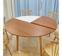 ZYZSY Grand Plateau De Table Rond Pliable Uniquement, Plateau Mobile en Bois Massif,Table de Banquet de Restauration san, Plateau Temporaire, pour Banquets et Fêtes(Wood Color,170cm/67in)