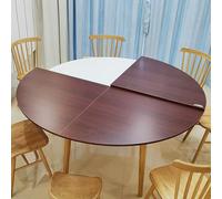 ZYZSY Grand Plateau De Table Rond Pliable Uniquement, Plateau Mobile en Bois Massif,Table de Banquet de Restauration san, Plateau Temporaire, pour Banquets et Fêtes(Red,170cm/67in)