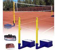 ZYZSY Poteaux de Volley-Ball pour Jardin, Filet De Badminton Autoportant Et Support, Poteaux en Acier Hauteur Réglable, pour Jardin, Plage, Pelouse(50 * 30 * 23cm/20 * 12 * 9in)