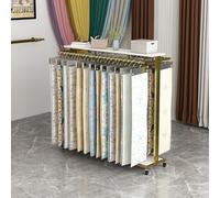 ZYZSY Support de Rangement pour Rouleaux de Tissu, Grand Chariot pour Tissus avec Tige de Suspension réglable, pour Papier Peint, Film de fenêtre de Voiture(Gold,120 * 40 * 135cm/47 * 16 * 53in)