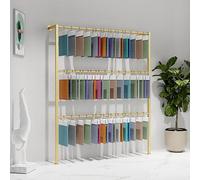 ZYZSY Support Mural pour Rouleau De Tissu, présentoir en Tissu Robuste, avec Tige de Suspension réglable, pour Rouleaux de Vinyle, Rouleaux de Cuir(Gold,120 * 25 * 200cm/47 * 10 * 79in)