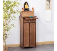 ZYZSY Table d'autel Bouddhiste avec tiroirs de Rangement, Armoire de prière Bouddhiste Chinoise, for Placer Bougies, brûle-encens, Statues de Bouddha et offrandes(Brown,45 * 120cm/17.7 * 47.2in)