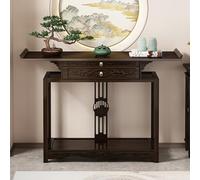 ZYZSY Table d'autel Bouddhiste avec tiroirs de Rangement, Table d'autel de Méditation, Motif Sculpté Chinois, pour Prière, Puja Et Décoration Temple(120 * 33 * 100cm/47.2 * 13 * 39.5in)
