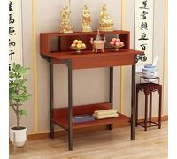 ZYZSY Table D'autel Bouddhiste en Bois, Autel Bouddhiste, Armoire D'Autel avec Un Grand Bureau, Socle pour Statue de Bouddha, pour Salon, Entrée ou Bureau(Walnut 1,100 * 60cm/39.5 * 23.6in)