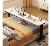 ZYZSY Table de Lit avec en Hauteur 63-98cm, Bureau de lit avec roulettes, multifonctionnelle comme Table d'appoint, pour Bureau Hôpital Lecture(Black 6,120 * 40 * 63cm/47 * 16 * 25in)