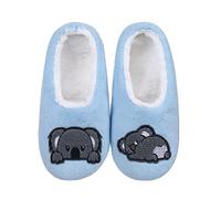 ZYZX Chaussettes Antidérapantes Femmes-Chausson Chaussette Confortable Chaud Doux Doublure-Pantoufle Amusants Lounge -Motif Koala Animaux