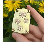 Zyzzephyr Micro Presse à Fleurs Miniatures, Presse à MéTal pour Plantes Et Loisirs CréAtifs, 10 Layers Quick Flower Pressing Tool, for Preservation Kit for Arts and Crafts Lovers (F)