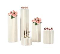 zyzZSRHZYZ Ensemble de Vases en Carton for centres de Table de Mariage, Vase à Fleurs, Cylindre de Fleurs, Support de pièce maîtresse for décorations de Tables de fête(Set of 5)