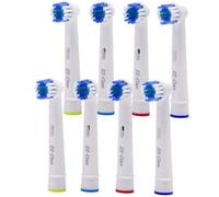 ZZ-Clan - Brossettes compatibles avec DONTODENT Active Young - Meilleure performance - (8 têtes de brosse)