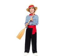 ZZ DISFRAZZES | Déguisement de gondolier vénitien pour enfant (5-6 ans)